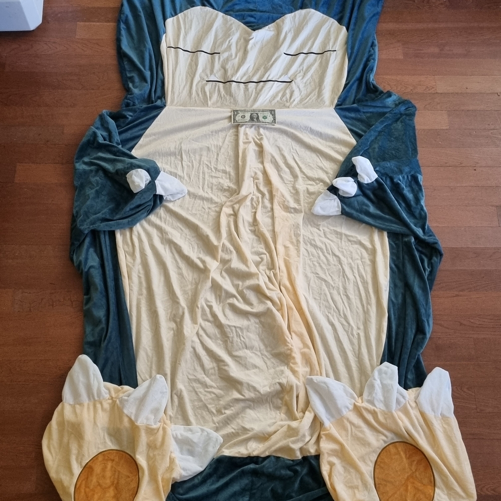 GIANT Snorlax Plush Doll Pillow Bed Chair Cover with Zipper No stuffing 200cm